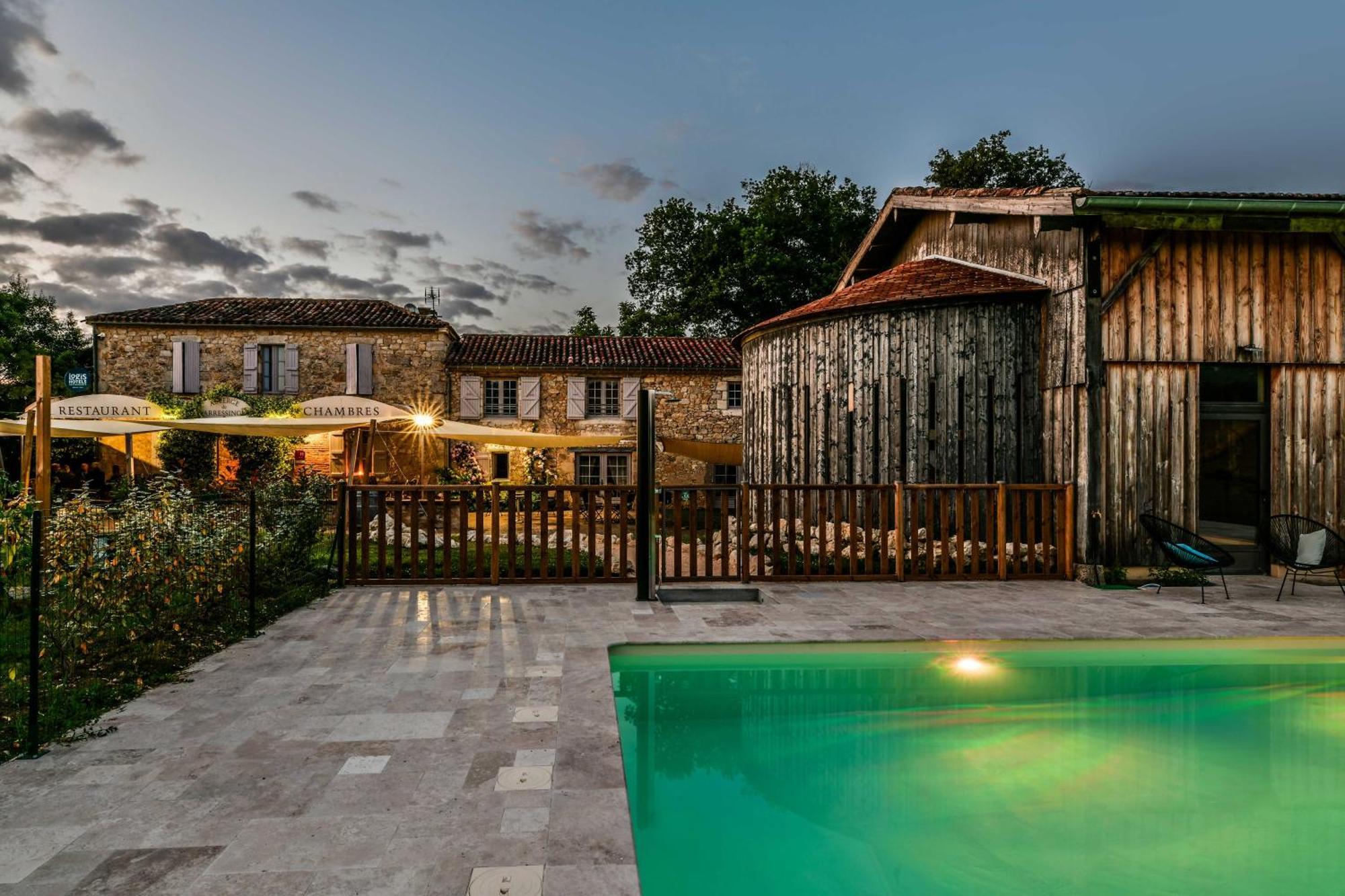 Logis L'Auberge de Larressingle Exterior foto